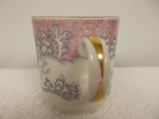 Vintage Lomonosov Snow Sleigh Horses Porcelain Coffee Tea Cup Mug Russia Made 5