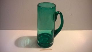 Vintage 1950s Scarce Aqua Sea Green Whitefriars Glass Jug 17cm Tall England Exc