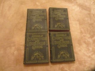 Vintage Set Of 4 Audels Carpenders And Builders Guide Vol 1 - 4 1951 Printing