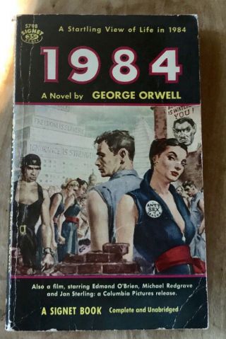 1984 George Orwell 1956 Signet Pb S798 Pulp Gga Sc Vg - /vg,