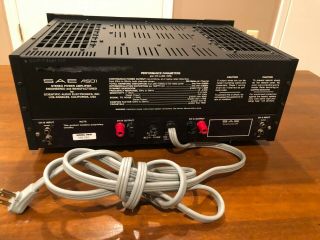 SAE A501 Dual High Resolution Stereo Power Amplifier 5