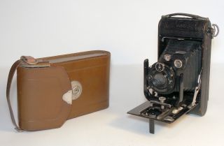 Zeiss Ikon Halloh 506/1 8x10.  5cm Folding Camera,  Tessar 12cm F4.  5 Lens,  Case