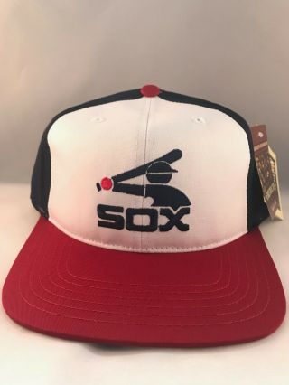 Chicago White Sox 3 Color Logo The Vintage Snapback Cap By A.  Needle