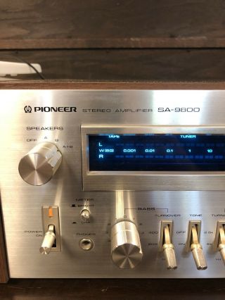 Pioneer SA - 9800 Integrated Stereo Amplifier 2