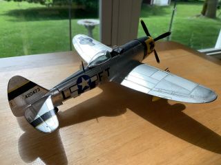 (Pro?) Built 1:48 Scale P - 47D Thunderbolt WW2 Fighter Vintage 1964 Hawk Kit Rare 2