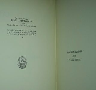 THE OLD MAN AND THE SEA Ernest Hemingway First Edition 1st Print,  A & Seal 1952 10