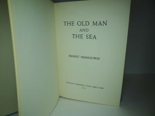 THE OLD MAN AND THE SEA Ernest Hemingway First Edition 1st Print,  A & Seal 1952 9