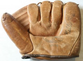 Vintage Nellie Fox Jc Higgins Sears Roebuck Baseball Glove 28 1759 Nelson