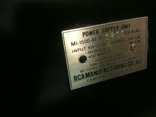 RCA MI - 1500 Field Coil Supply for RCA/Western Electric 555 horn speaker driver 6