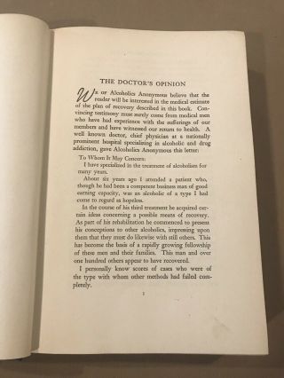 Alcoholics Anonymous 1st Edition 6th Printing 1944 9