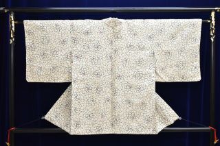 Vintage Silk Kimono Jacket:gorgeous White Tree Peony@yi72