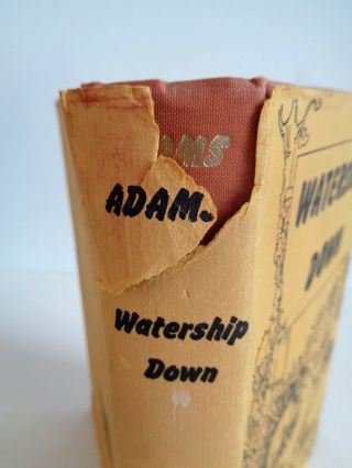 1972 FIRST EDITION Richard Adams WATERSHIP DOWN Dustjacket Map 12