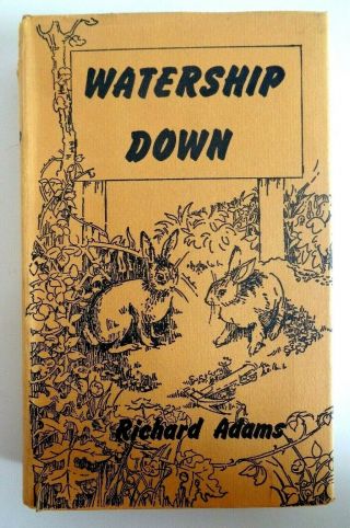 1972 First Edition Richard Adams Watership Down Dustjacket Map