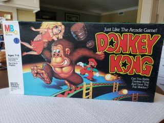 Vintage 1982 Donkey Kong Board Game Milton Bradley Complete Nintendo