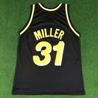 VTG Champion Indiana Pacers Reggie Miller Jersey NBA Basketball Size 44 2
