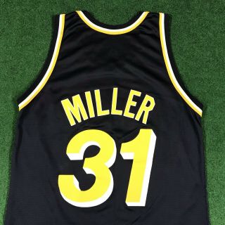 VTG Champion Indiana Pacers Reggie Miller Jersey NBA Basketball Size 44 3