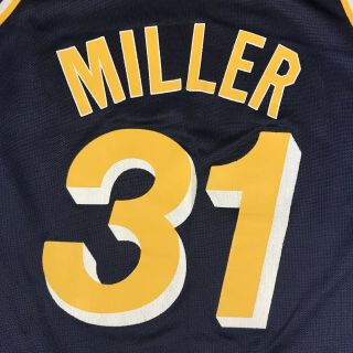 VTG Champion Indiana Pacers Reggie Miller Jersey NBA Basketball Size 44 5