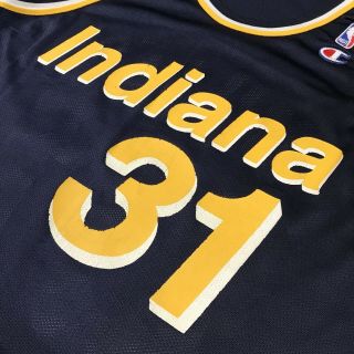 VTG Champion Indiana Pacers Reggie Miller Jersey NBA Basketball Size 44 6