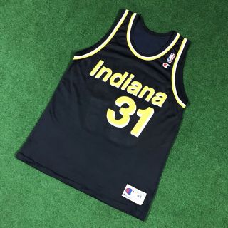 VTG Champion Indiana Pacers Reggie Miller Jersey NBA Basketball Size 44 8