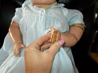 HUGE Antique Composition Mama Doll 27 