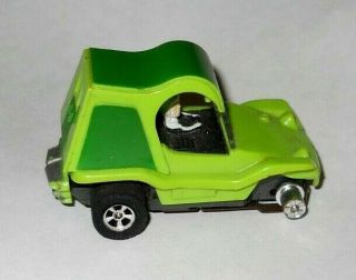 Vintage Aurora Ho T - Jet Green Dune Buggy Slot Car