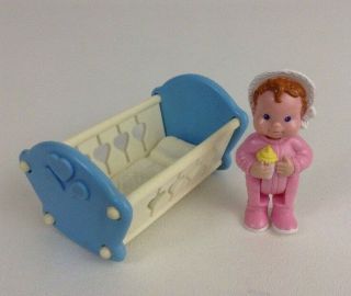Fisher Price Loving Family Dream Dollhouse Rocking Cradle Baby Vintage 1993 90s