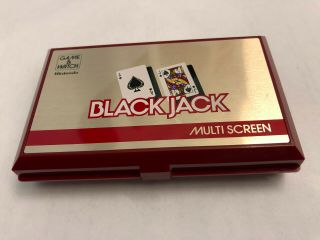 Vintage Nintendo Game & Watch Blackjack Multi Screen Digital Electronic Game