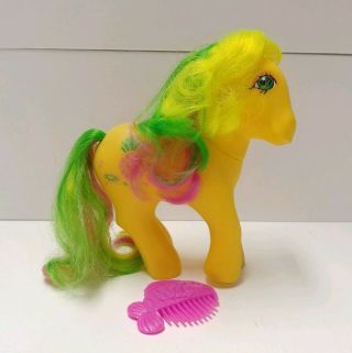 Vintage G1 Hasbro My Little Pony Tootie Tails Tropical With Comb