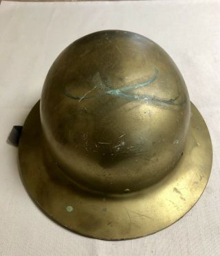 Vintage WW2 U.  S.  Government Property O.  C.  D.  Steel Hard Hat Gold 4