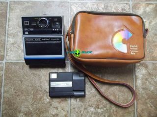 Kodak Ek6 Instant Camera With Tele Disc,  Print Pouch Bag 1970 