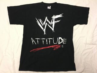 Wwf Come Get Some Wwf Attitude Wrestling T - Shirt 1998 L Vtg Vintage Licensed