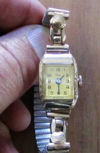 Vintage Watch Elco Swiss 9 Carat Women 