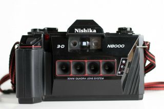 Nishika N8000 35mm 3 - D Point & Shoot Camera Film (see Sample Photos)