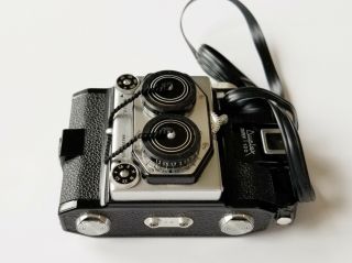 Iso Duplex 120 Italian Stereo Camera,  Seconic Exposure Meter,  Travel Case