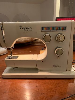 Vintage Husqvarna Viking 6020 Sewing Machine Case Accessories Sweden