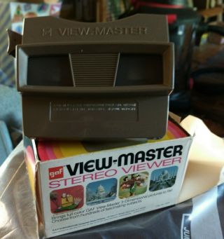 Vintage Gaf View - Master Standard Stereo Viewer Box Made In Usa