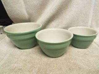 Vintage Hall Pastel Green 3 - Piece Bowl Set 1091 - 1093