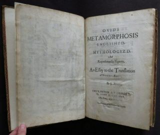 GEORGE SANDYS 1632 OVIDS METAMORPHOSIS Englished & Mythologiz ' d ENGRAVINGS 12
