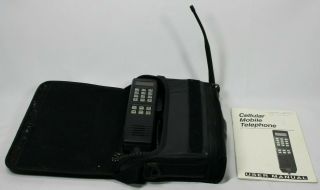 Vintage Motorola Soft - Pak Bag Phone Scn2497b Portable Car Telephone Complete