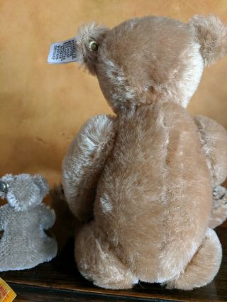 2 Vintage Steiff Mohair Teddy Bears,  9 