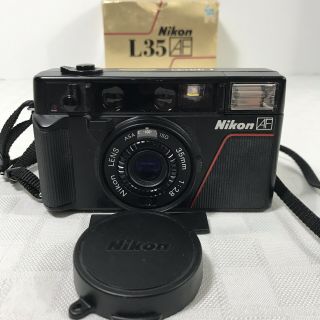 Nikon L35 Af Point & Shoot Film Camera Iso 1000 Model From Japan 565