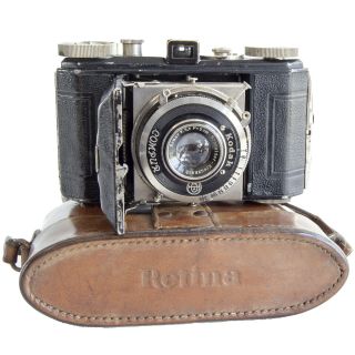 Kodak Retina I 117 Camera With Case 35mm 1934 1935 Xenar 5cm F/3.  5 Lens