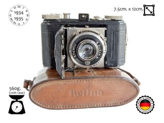 Kodak Retina I 117 camera with case 35mm 1934 1935 Xenar 5cm f/3.  5 Lens 2