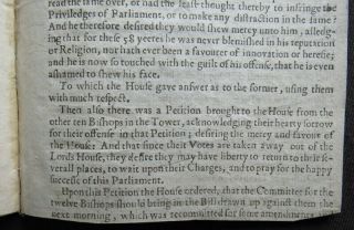 ENGLISH CIVIL WAR PAMPHLET 1642 PARLIAMENT Pecke FEBRUARY MARCH News BISHOPS 11