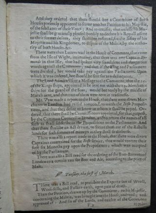 ENGLISH CIVIL WAR PAMPHLET 1642 PARLIAMENT Pecke FEBRUARY MARCH News BISHOPS 5