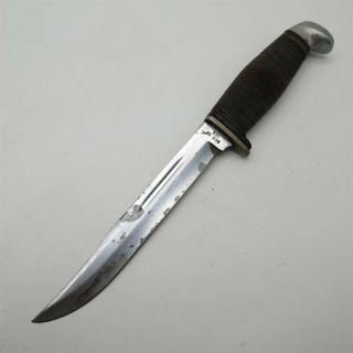 Vtg 1965 - 69 Case Xx Usa Made Hunting Knife Chrome Over Carbon Steel