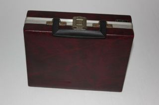Vintage Savoy 16 Cassette Carrying Case Brown Faux Leather 5