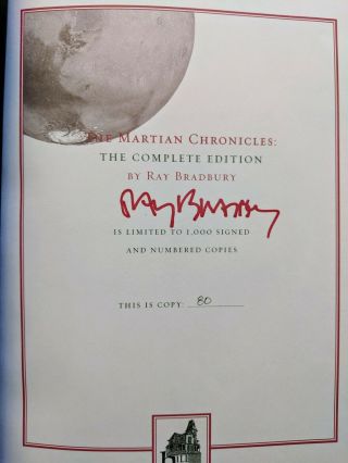 The Martian Chronicles: The Complete Edition,  Subterranean Press Limited Edition 2