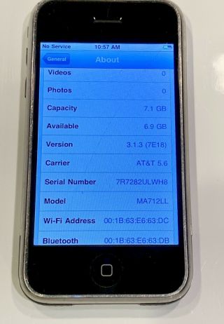 Apple iPhone 1st Generation 8GB A1203.  iPhone - 8
