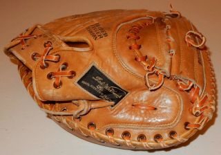Old Vintage Ted Williams Model Baseball Catchers Mitt Glove 1633 Sears 3